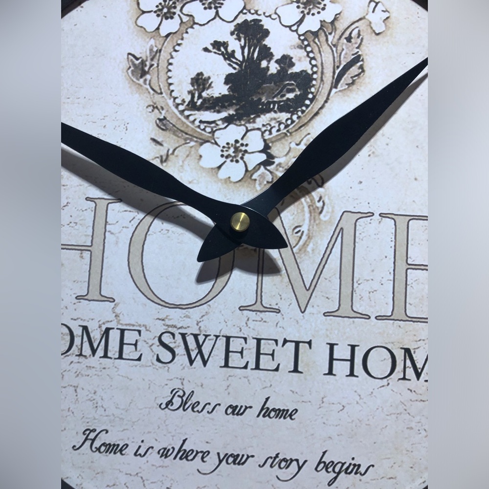Rustic Metal Wall Clock New w/ 3 tiny defects - Picture 16 of 16